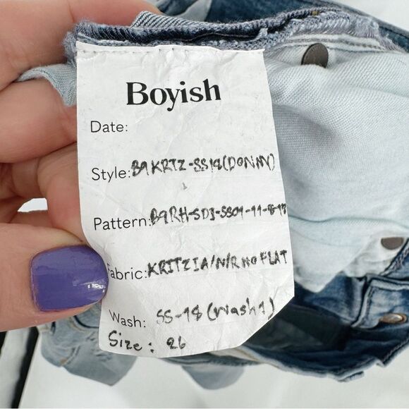 Boyish The Donny High-Rise Skinny Jeans Sz 26 NWOT (sample) - Picture 8 of 9